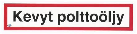 OPASTE KEVYT POLTTOÖLJY 200X50 TARRA - Kilvet, opasteet ja liikenteenohjaus - 834 - 1