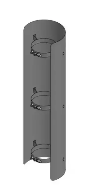 JEREMIAS SAVUPUTKEN SUOJA XL 1000mm / ø 115mm MUSTA - Savupiiput - 9147 - 1